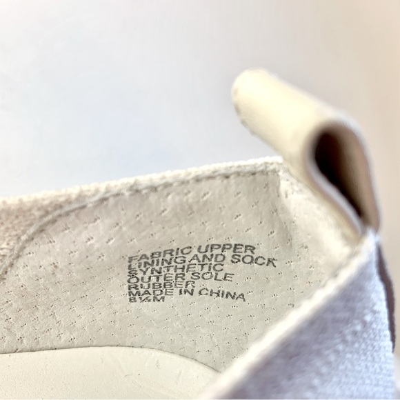 Banana Republic Ivory Knit Slip On Sneakers Size 8.5M Comfort Classic - Picture 4 of 13